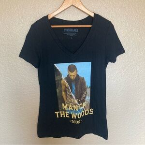 Timberlake Black Tour V- Neck T-Shirt Women’s Size Large